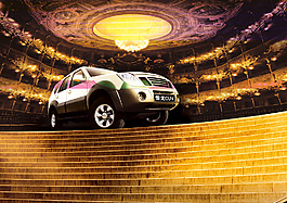 汽车宣传广告背景