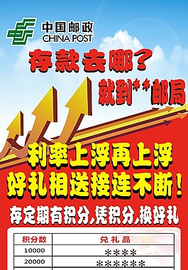 海報存款利率上浮宣傳單圖片利率上浮單頁圖片工商銀行定期存款利率