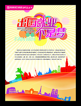 出国海报