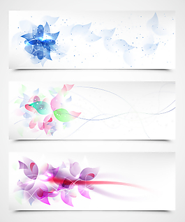 梦幻花纹banner