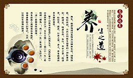 养生海报模板