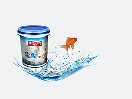 油漆桶样机素材
