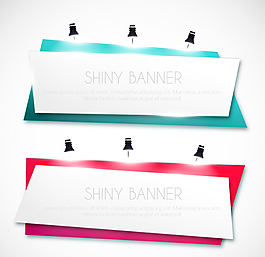 2款彩色折纸banner