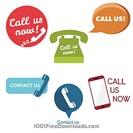 Call us 手机图标矢量图