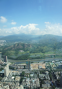 城市 俯视图片