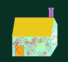 卡通房屋图片