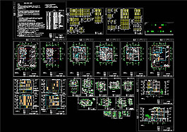 别墅素材技术CAD图纸