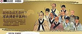 中医科宣传展板PSD图片