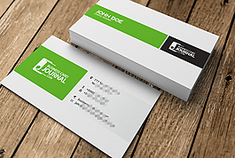 绿色商业名片模板
