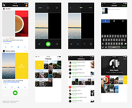 Resnap iOS App UI sketch下载