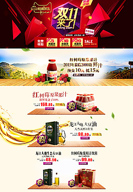 双11首页 蓝莓 红树莓 覆盆子 豆油