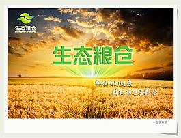 生态粮仓广告设计素材