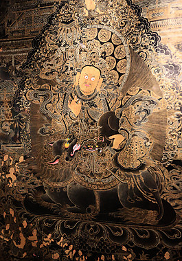 青海藏文化馆壁画图片