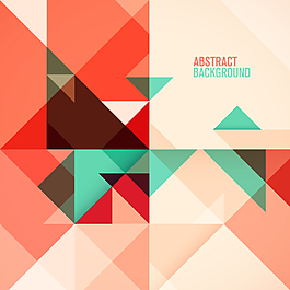 清新三角背景矢量素材图片