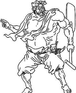 短命二郎 阮小五 水浒108将 矢量AI