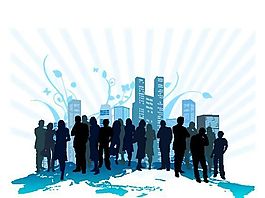 欧美风格人物剪影 矢量EPS_148