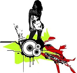 欧美风格人物剪影 矢量EPS_113