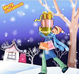 情人世界 两人世界 圣诞节 矢量 EPS_59