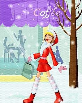 情人世界 两人世界 圣诞节 矢量 EPS_44