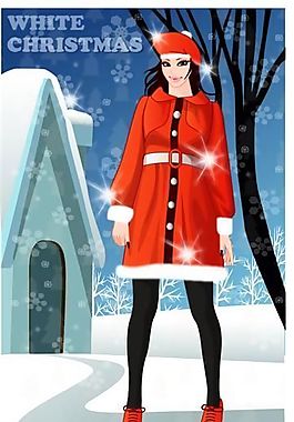 时尚女性 节日装扮 矢量人物 AI_59