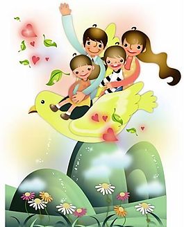 欢乐家庭 家庭生活 矢量 AI_165