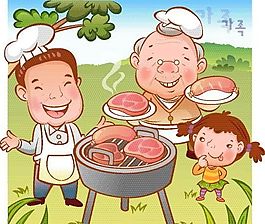 欢乐家庭 家庭生活 矢量 EPS_072