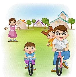 欢乐家庭 家庭生活 矢量 EPS_062