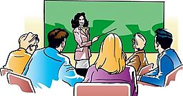 学校主题卡通插图矢量素材