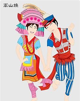 中国少数民族矢量素材 ai格式_56