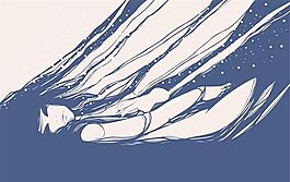 外国女性插画矢量素材 ai格式_13
