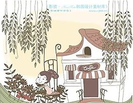 简单生活插画  矢量人物 AI_0086