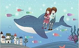 卡通儿童插画 矢量EPS_1210