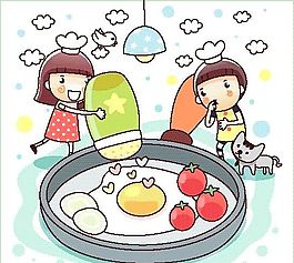 卡通儿童插画 矢量EPS_603