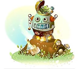 漫画儿童 卡通儿童 矢量 AI格式_2142