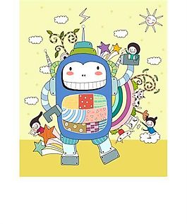 漫画儿童 卡通儿童 矢量 AI格式_1756