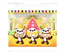 漫画儿童 卡通儿童 矢量 AI格式_0976