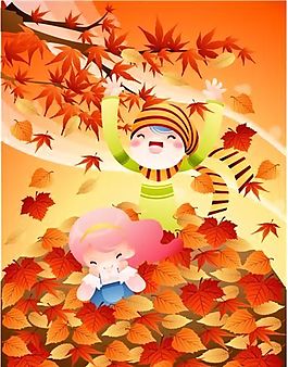 漫画儿童 卡通儿童 矢量 AI格式_0685