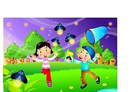 漫画儿童 卡通儿童 矢量 AI格式_0086