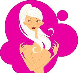 女性漫画 卡通人物 矢量 AI_0017