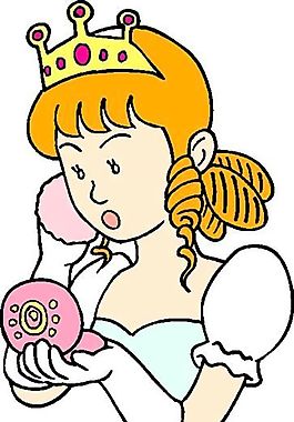 漫画女性 卡通人物 矢量 EPS_0002