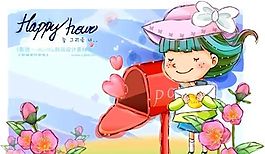 可爱儿童 卡通人物 矢量 AI_0233