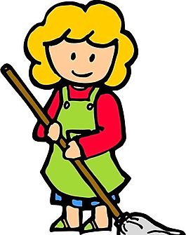 家庭主妇 女人 卡通人物 矢量 AI_0005