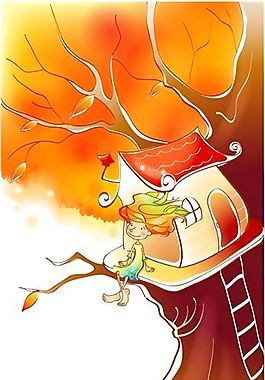 秋天风景的矢量素材 ai格式_17