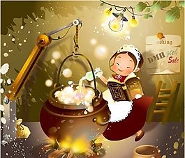 魔幻世界 卡通世界矢量素材 ai格式_41