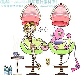 时尚简笔插画 矢量 AI_0172