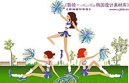 时尚人物 简笔矢量插画 AI_0129