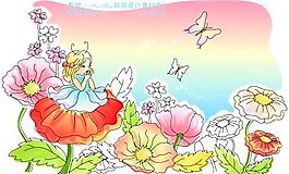 卡通儿童 线条插画 矢量 AI_0255