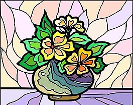 盆景 花卉 矢量 EPS格式_0151