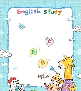 英语学习 动物漫画 矢量EPS_32