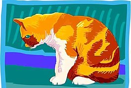 宠物猫 矢量素材 EPS格式_0215